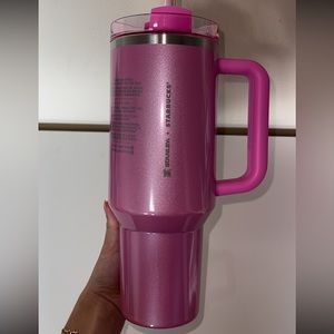 Starbucks x Stanley in Sparkly Pink 40-ounce Quencher Tumbler